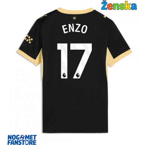 Manchester City Enzo Fernandez #17 Gostujuci Dres za Ženska 2026-27 Kratak Rukav